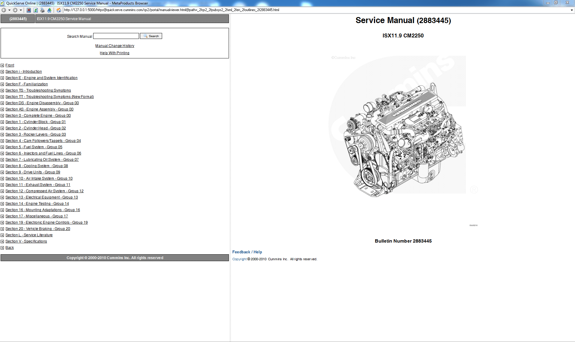 Cummins ISX 11.9 CM2250 Service Manual PDF Download