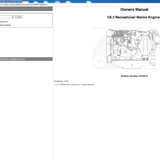 Cummins Owners Manual C8.3 Recreational Marine Engine PDF Download