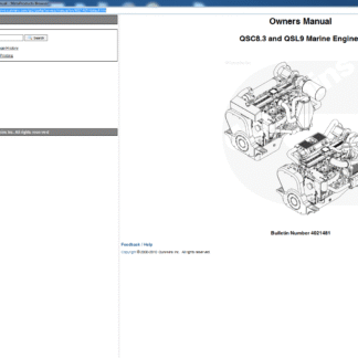 Cummins QSC8.3 and QSL9 Marine Owners Manual PDF Download