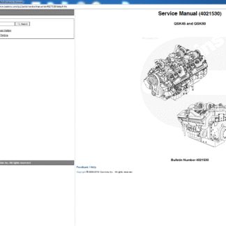 Cummins QSK45 and QSK60 Service Manual PDF Download
