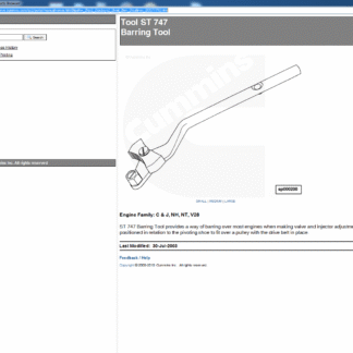 Cummins Service Tool Products Catalog PDF Download