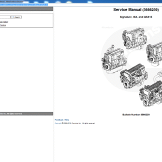 Cummins Signature, ISX and QSX15 Service Manual PDF Download